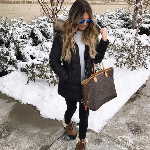 MICHAEL Michael Kors Jackets & Blazers - Michael Kors Hooded Down & Feather Fill Coat